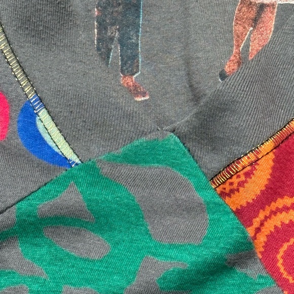 Desigual Red and Green Patterned Midi Dress - Picture 8 of 11